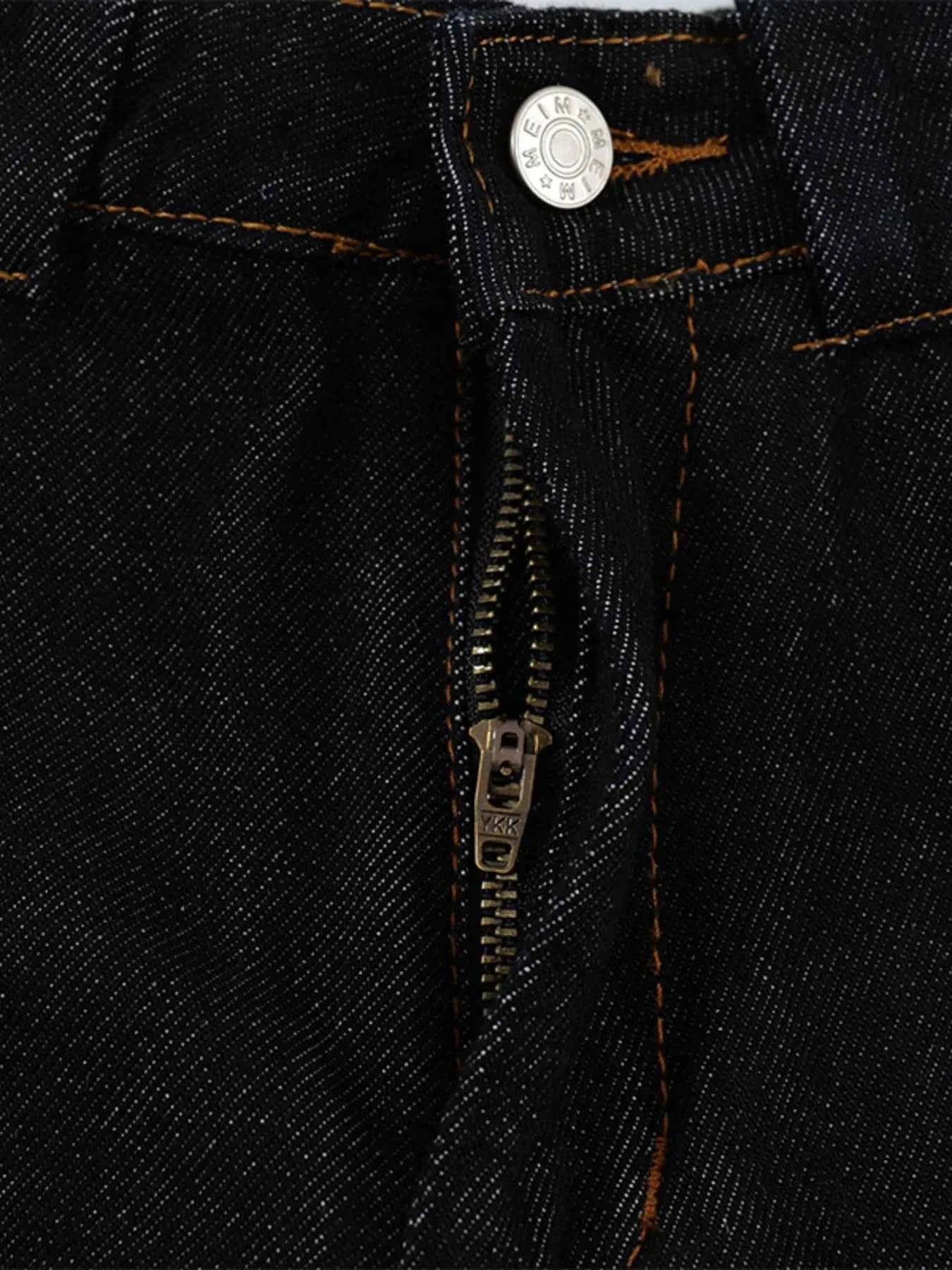 Men's High Waist Wide Leg Balloon Jeans